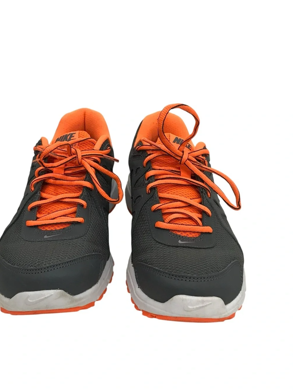 Nike Revolution 2 Men's Athletic Running Shoes in Dark Gray and Orange Size 9